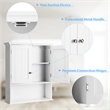 Bathroom Wall Cabinet Medicine Storage Organizer with Adjustable Shelf White