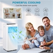 6000BTU (10000 BTU ASHRAE) Portable Air Conditioner3-in-1 AC Unit White