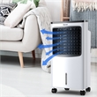 Portable  Cooler Fan Filter Humidify Anion W/ Remote Control White