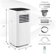 6000 BTU (9000 BTU ASHAR) Portable Air Conditioner  White