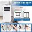 6000 BTU (9000 BTU ASHAR) Portable Air Conditioner  White
