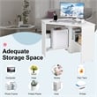 Corner Computer Desk Writing Workstation White