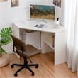 Corner Computer Desk Writing Workstation White