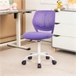 Height-adjustable Ergonomic Kids Chair w/ Wheels Purple