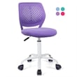 Height-adjustable Ergonomic Kids Chair w/ Wheels Purple