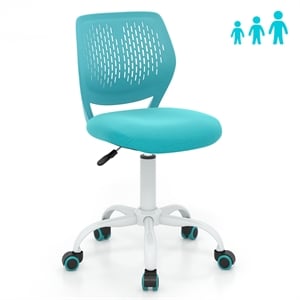 Height-adjustable Ergonomic Kids Chair w/ Wheels Green