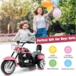 6V Kids Ride On Chopper Motorcycle 3 Wheel Trike Pink