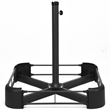 220lb Capacity Fillable Mobile Umbrella Base Heavy Duty Black