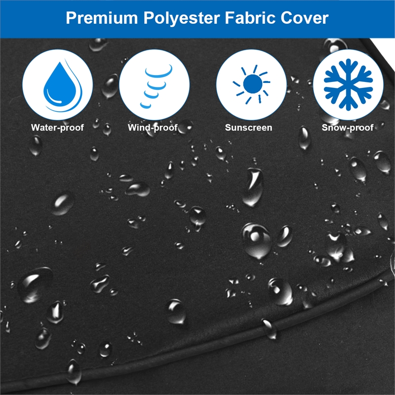 220lb Capacity Fillable Mobile Umbrella Base Heavy Duty Black