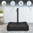 220lb Capacity Fillable Mobile Umbrella Base Heavy Duty Black