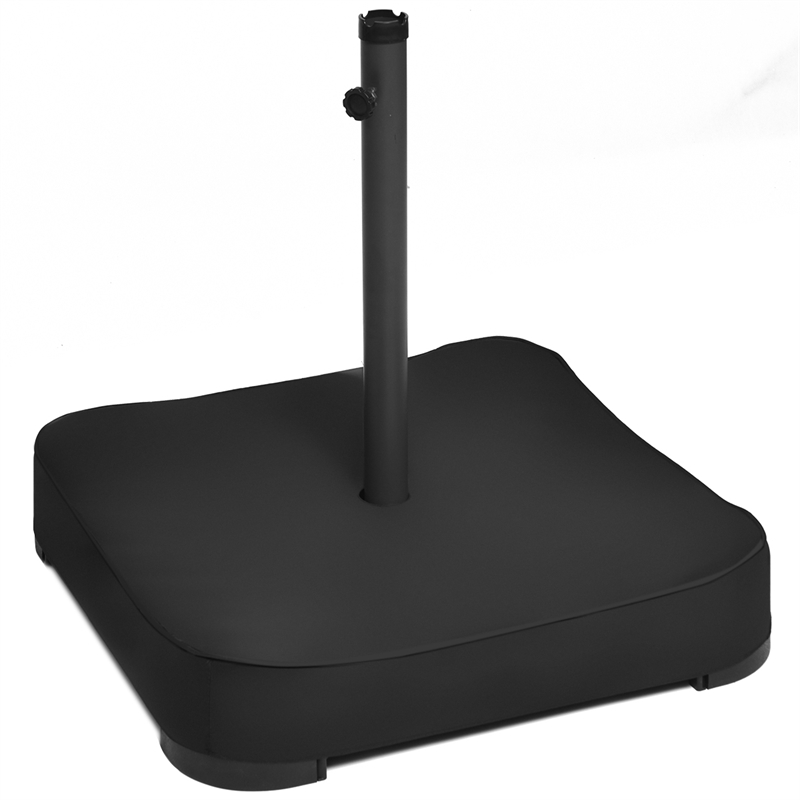 220lb Capacity Fillable Mobile Umbrella Base Heavy Duty Black
