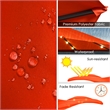 15FT Twin Patio Double-Sided Umbrella 48 Solar LED Lights  Orange