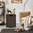 16'' Rattan Propane Tank Holder Cover Hideaway Side Table Brown