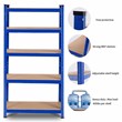 Adjustable 36''x72'' Heavy Duty 5 Level Garage Tool Shelf Navy