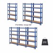 Adjustable 36''x72'' Heavy Duty 5 Level Garage Tool Shelf Navy