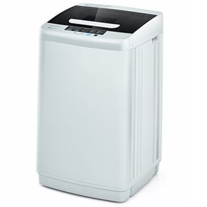 Portable Full-Automatic Laundry Washing Machine 8.8lbs Spin Washer Gray