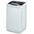Portable Full-Automatic Laundry Washing Machine 8.8lbs Spin Washer Gray