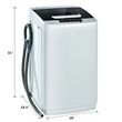 Portable Full-Automatic Laundry Washing Machine 8.8lbs Spin Washer Gray