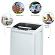 Portable Full-Automatic Laundry Washing Machine 8.8lbs Spin Washer Gray