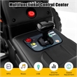 12V Kids Ride On Tractor with Trailer Ground Loader Black