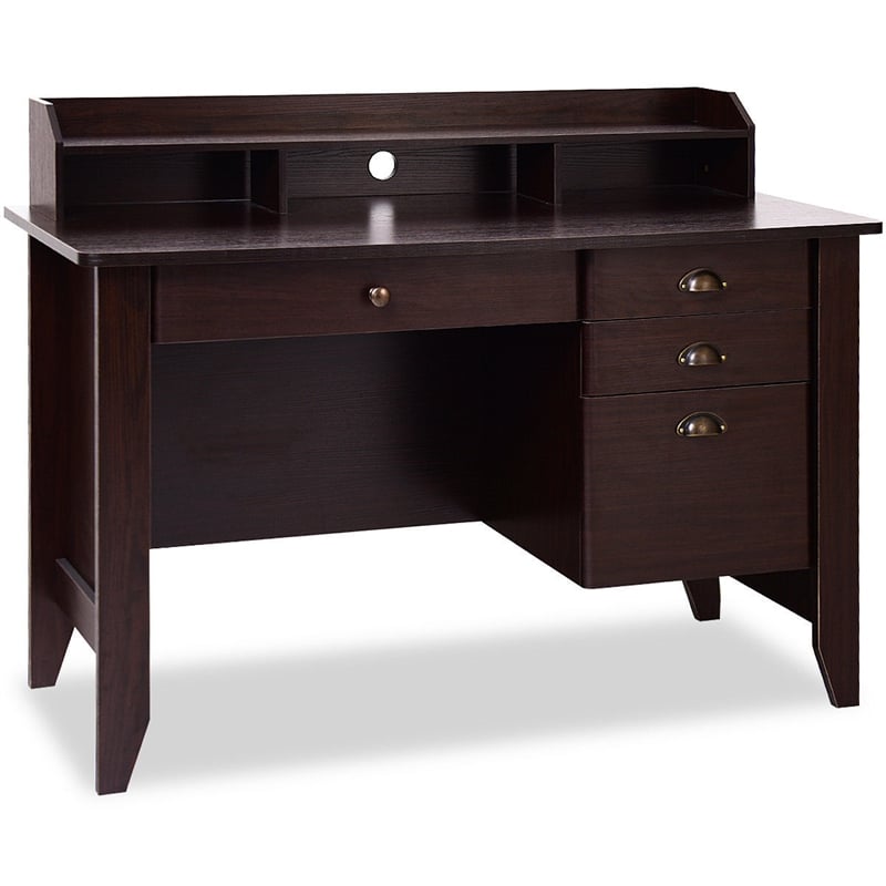 Computer Desk PC Laptop Writing Table Workstation Brown