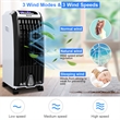 Evaporative Portable  Cooler Fan Anion Humidify  White