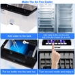 Evaporative Portable  Cooler Fan Anion Humidify  White