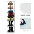 7-Tier Shoe Rack Free Standing Shelf Storage Tower Rustic White