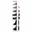 7-Tier Shoe Rack Free Standing Shelf Storage Tower Rustic White