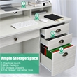 Computer Desk PC Laptop Writing Table Workstation White