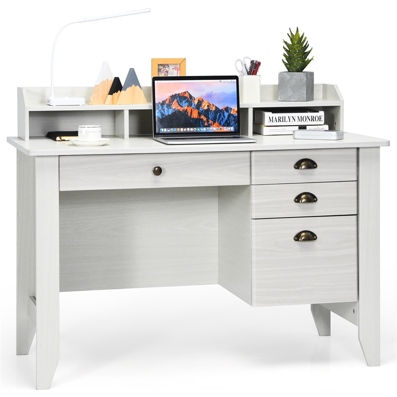 Computer Desk PC Laptop Writing Table Workstation White