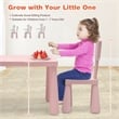 Kids Table & 2 Chairs Set Toddler Activity Play Dining Baby Gift Pink