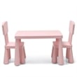 Kids Table & 2 Chairs Set Toddler Activity Play Dining Baby Gift Pink