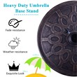 17.5'' Umbrella Base Stand Market Patio Standing Bronze
