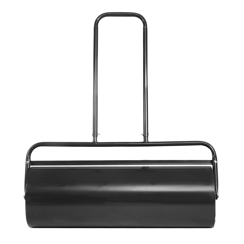 13 Gallon Lawn Roller Heavy Duty Steel Push/Pull Sod Roller Black