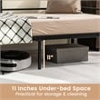Twin Daybed Sofa Bed Frame Metal Platform Black