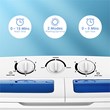 Portable Mini Compact Twin Tub 20lb Washing Machine White