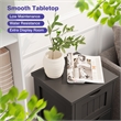 Bathroom Floor Cabinet Freestanding Storage Organizer Black
