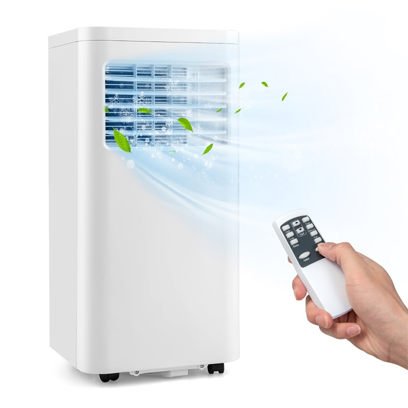 5000 BTU Portable Air Conditioner W/ Cool Dehum Fan White