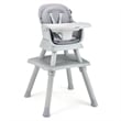 8 in 1 Baby High Chair Convertible Dining Booster Seat Gray