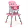8 in 1 Baby High Chair Convertible Dining Booster Seat Pink