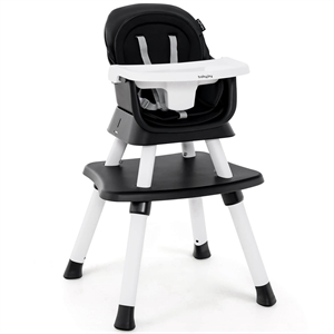 8 in 1 Baby High Chair Convertible Dining Booster Seat Black