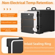 End Loading Insulated Food Pan Carrier 5 Food Pan Capacity Black