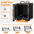 End Loading Insulated Food Pan Carrier 5 Food Pan Capacity Black