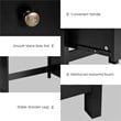 Computer Desk Study Writing Home Office Workstation Black