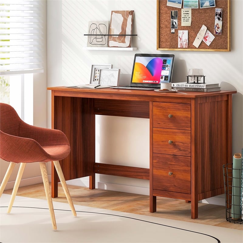 Computer Desk Study Writing Home Office Workstation Brown