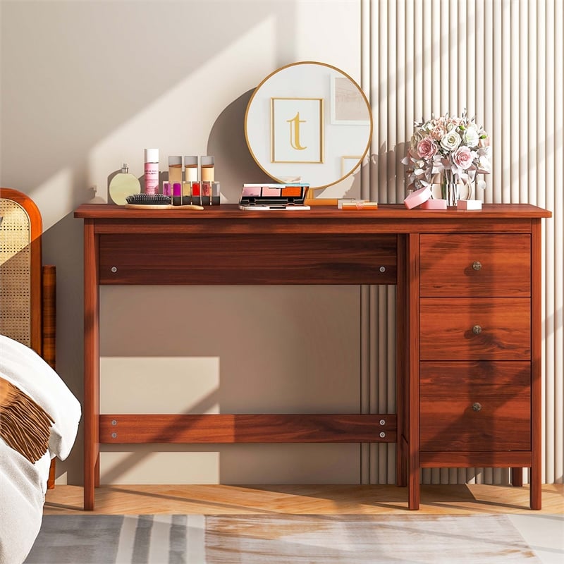 Computer Desk Study Writing Home Office Workstation Brown