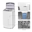 Portable Compact Washing Machine 1.34 Cu.ft Spin Washer White