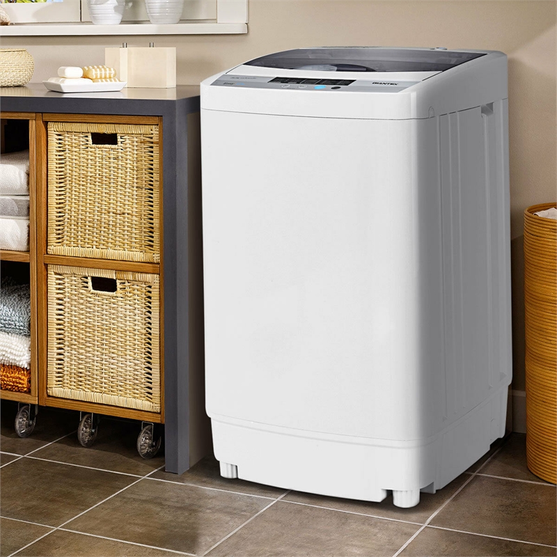 Portable Compact Washing Machine 1.34 Cu.ft Spin Washer White