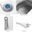 Portable Compact Washing Machine 1.34 Cu.ft Spin Washer White